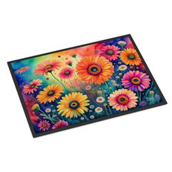 18 x 27 in. Unisex Gerbera Daisies in Color Doormat
