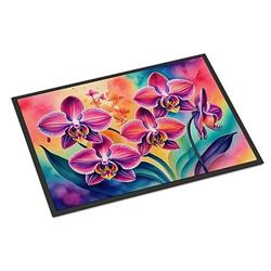 18 x 27 in. Unisex Orchids in Color Doormat