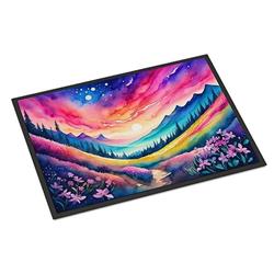 18 x 27 in. Unisex Phlox in Color Doormat