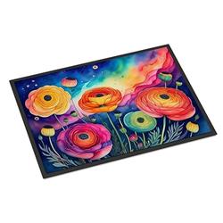 18 x 27 in. Unisex Ranunculus in Color Doormat