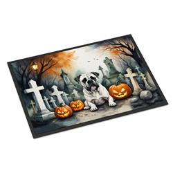 18 x 27 in. Unisex Boxer Spooky Halloween Doormat