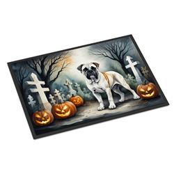 18 x 27 in. Unisex Boxer Spooky Halloween Doormat