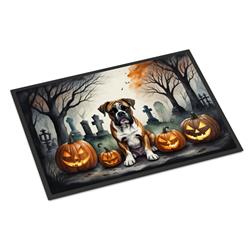 18 x 27 in. Unisex Boxer Spooky Halloween Doormat