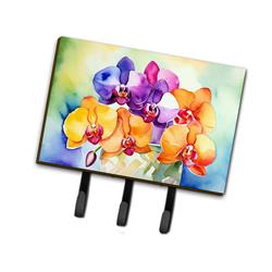 9 x 6 in. Unisex Orchids in Watercolor Leash or Key Holder