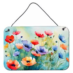 DAC1546DS812 12 x 8 in. Anemones in Watercolor Wall or Door Hanging Prints