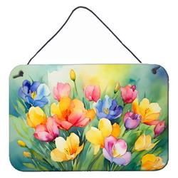 DAC1565DS812 12 x 8 in. Freesias in Watercolor Wall or Door Hanging Prints