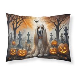 DAC2003PILLOWCASE 20.5 x 30 in. Unisex Afghan Hound Spooky Halloween Fabric Standard Pillowcase