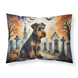 DAC2004PILLOWCASE 20.5 x 30 in. Unisex Airedale Terrier Spooky Halloween Fabric Standard Pillowcase