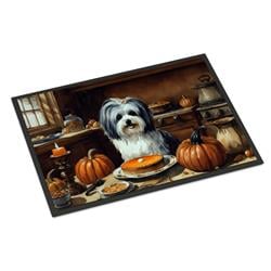 24 x 36 in. Unisex Havanese Fall Kitchen Pumpkins Indoor or Outdoor Mat