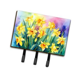 9 x 6 in. Unisex Daffodils in Watercolor Leash or Key Holder