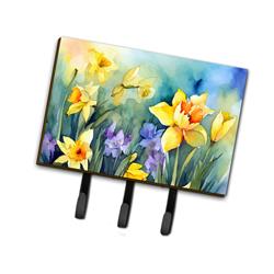 9 x 6 in. Unisex Daffodils in Watercolor Leash or Key Holder