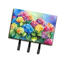9 x 6 in. Unisex Hydrangeas in Watercolor Leash or Key Holder