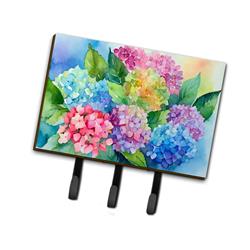 9 x 6 in. Unisex Hydrangeas in Watercolor Leash or Key Holder