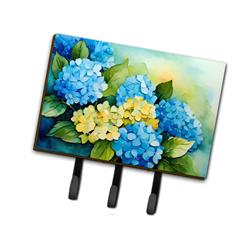 9 x 6 in. Unisex Hydrangeas in Watercolor Leash or Key Holder