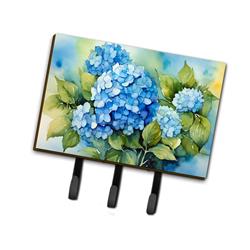 9 x 6 in. Unisex Hydrangeas in Watercolor Leash or Key Holder
