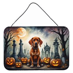 DAC2056DS812 12 x 8 in. Vizsla Spooky Halloween Wall or Door Hanging Prints