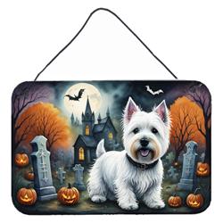 DAC2058DS812 12 x 8 in. Westie Spooky Halloween Wall or Door Hanging Prints