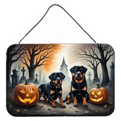 DAC2062DS812 12 x 8 in. Rottweiler Spooky Halloween Wall or Door Hanging Prints
