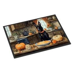 DAC1735JMAT 24 x 36 in. Unisex Belgian Malinois Fall Kitchen Pumpkins Indoor or Outdoor Mat
