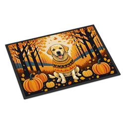 18 x 27 in. Unisex Yellow Labrador Retriever Fall Doormat