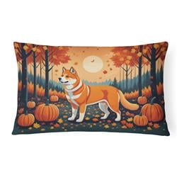16 x 12 in. Unisex Akita Fall Fabric Decorative Pillow