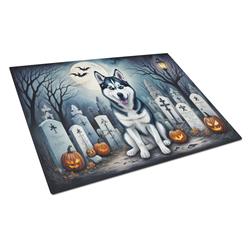 DAC2055LCB 15 x 12 in. Unisex Siberian Husky Spooky Halloween Glass Cutting Board - Large