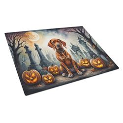 DAC2056LCB 15 x 12 in. Unisex Vizsla Spooky Halloween Glass Cutting Board - Large