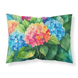 20.5 x 30 in. Unisex Hydrangeas in Watercolor Fabric Standard Pillowcase
