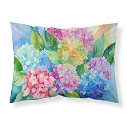 20.5 x 30 in. Unisex Hydrangeas in Watercolor Fabric Standard Pillowcase