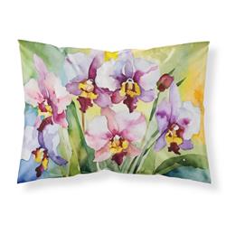 20.5 x 30 in. Unisex Orchids in Watercolor Fabric Standard Pillowcase