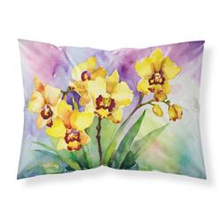 20.5 x 30 in. Unisex Orchids in Watercolor Fabric Standard Pillowcase