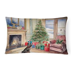 16 x 12 in. Unisex Cairn Terrier Christmas Fabric Decorative Pillow