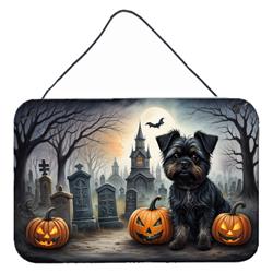 DAC2001DS812 12 x 8 in. Affenpinscher Spooky Halloween Wall or Door Hanging Prints