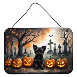DAC2002DS812 12 x 8 in. Affenpinscher Spooky Halloween Wall or Door Hanging Prints