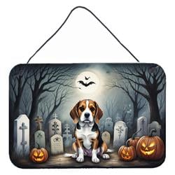 DAC2011DS812 12 x 8 in. Beagle Spooky Halloween Wall or Door Hanging Prints
