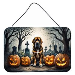 DAC2017DS812 12 x 8 in. Unisex Bloodhound Spooky Halloween Wall or Door Hanging Prints