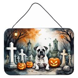 DAC2024DS812 12 x 8 in. Boxer Spooky Halloween Wall or Door Hanging Prints