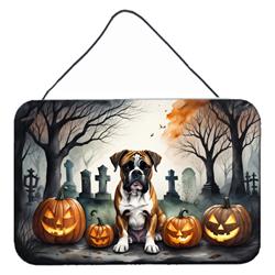DAC2026DS812 12 x 8 in. Boxer Spooky Halloween Wall or Door Hanging Prints