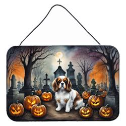 DAC2030DS812 12 x 8 in. Cavalier Spaniel Spooky Halloween Wall or Door Hanging Prints