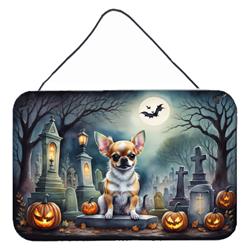 DAC2031DS812 12 x 8 in. Chihuahua Spooky Halloween Wall or Door Hanging Prints