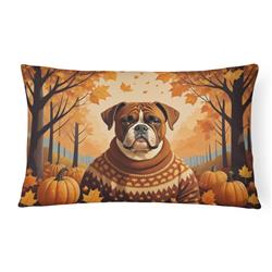 16 x 12 in. Unisex Boxer Fall Fabric Decorative Pillow