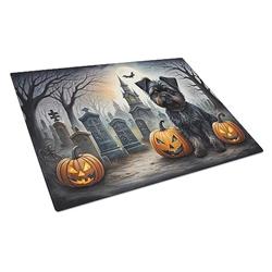 DAC2001LCB 15 x 12 in. Unisex Affenpinscher Spooky Halloween Glass Cutting Board - Large