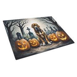 DAC2017LCB 15 x 12 in. Unisex Bloodhound Spooky Halloween Glass Cutting Board - Large