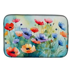 DAC1546DDM 21 x 14 in. Anemones in Watercolor Dish Drying Mat