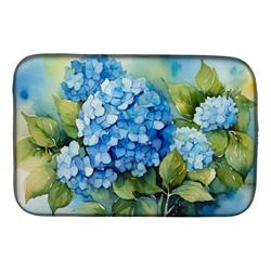 DAC1580DDM 21 x 14 in. Hydrangeas in Watercolor Dish Drying Mat
