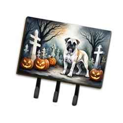 9 x 6 in. Unisex Boxer Spooky Halloween Leash or Key Holder