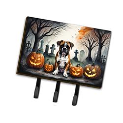 9 x 6 in. Unisex Boxer Spooky Halloween Leash or Key Holder