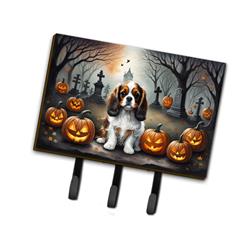 DAC2029TH68 9 x 6 in. Unisex Cavalier Spaniel Spooky Halloween Leash or Key Holder