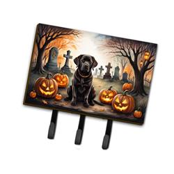 DAC2032TH68 9 x 6 in. Unisex Chocolate Labrador Retriever Spooky Halloween Leash or Key Holder