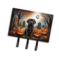 DAC2033TH68 9 x 6 in. Unisex Chocolate Labrador Retriever Spooky Halloween Leash or Key Holder